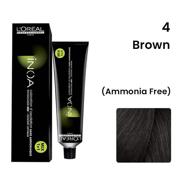 Loreal Professional Inoa  Hair Color 60G {4 Brown}