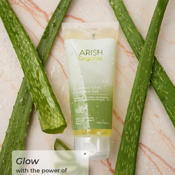 arish Aloe vera Glow Complex Gel ,100gm 