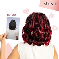 Streax Hair Colour Highlighting Kit - Crimson Red (75g)