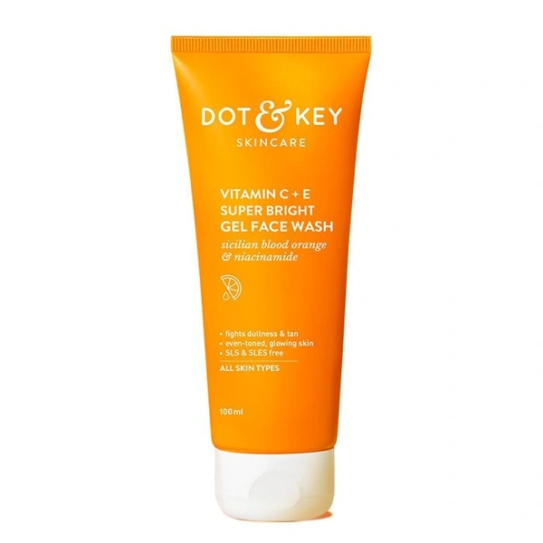 Dot & Key Vitamin C + E Super Bright Gel Face Wash (100ml) - 