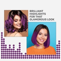 Streax Mini Hair Colour Highlight Kit - Plum Purple 20ml pack 
