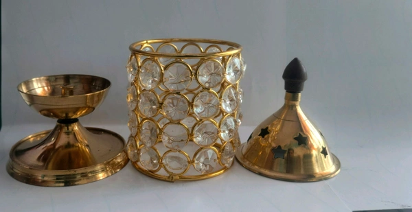 Diamond Crystal Akhand Diya - Medium, 220g