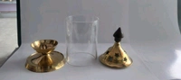 Golden Glass Akhand Diya - Small