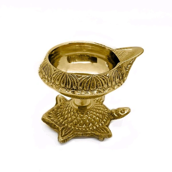 Pure Brass Turtle Diya