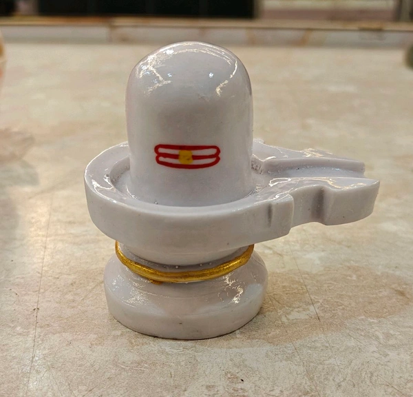 White Marble Stone Shivling