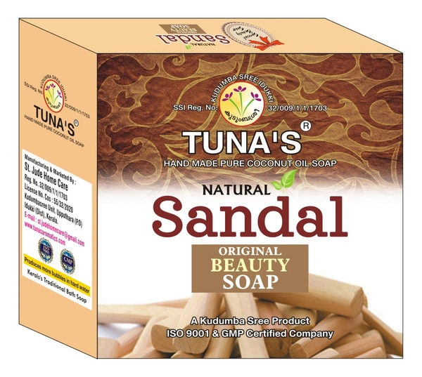 Tuna's® Tunas Sandal Soap - 100Gm, Sandal, A