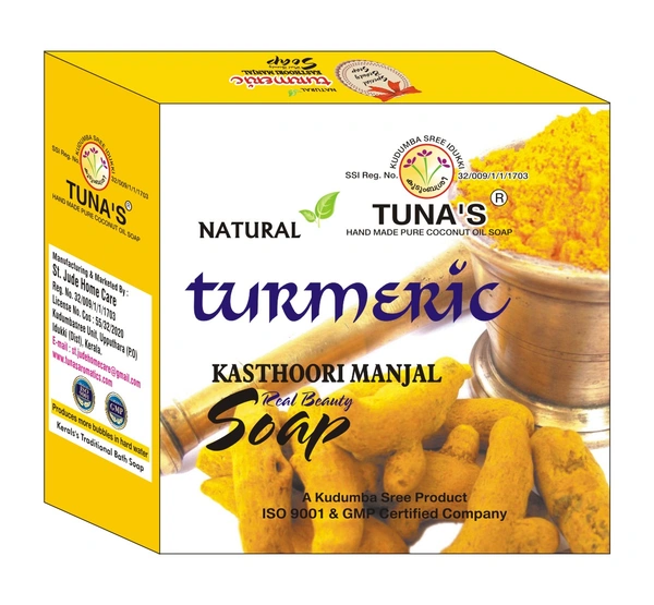 Tuna's® Tunas Turmeric Soap - 100Gm, Turmeric, A