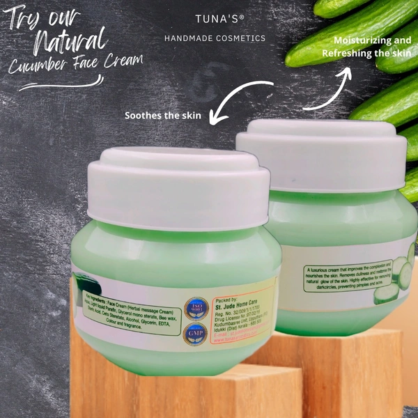 Tuna's® Tunas Cucumber Face Cream - 100gm