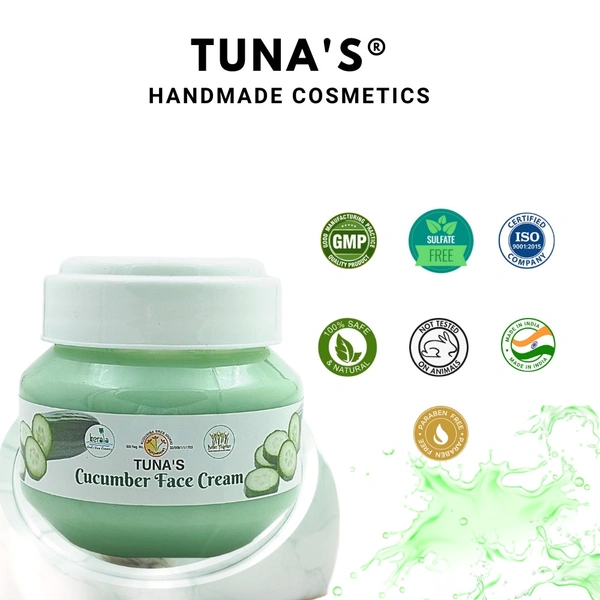 Tuna's® Tunas Cucumber Face Cream - 100gm