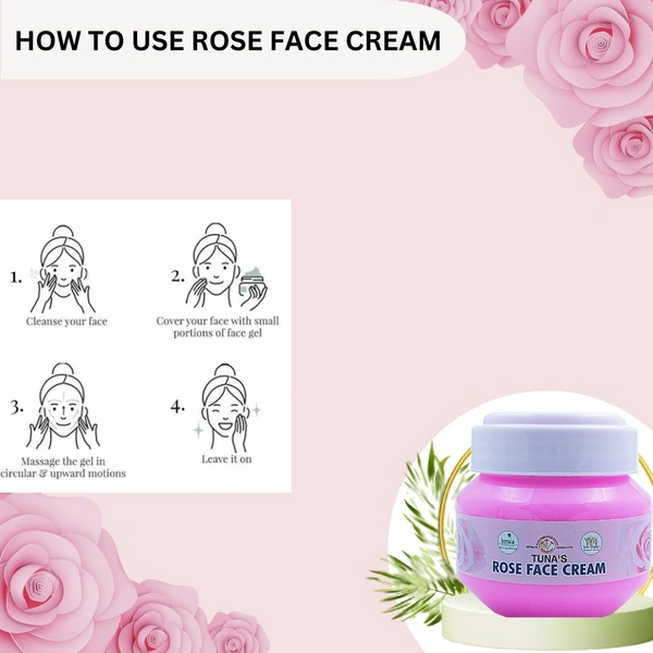 Tuna's® Tunas Rose Face Cream - 100gm