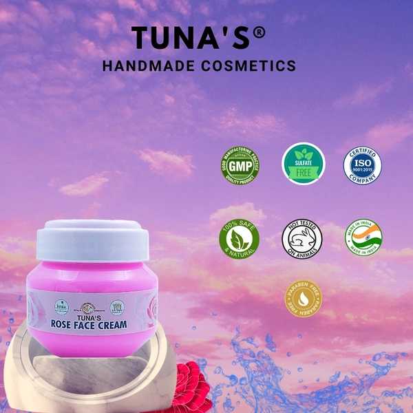 Tuna's® Tunas Rose Face Cream - 100gm