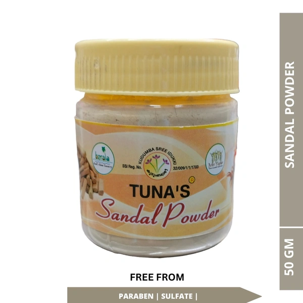 Tuna's® Sandal Powder with Multanimitti - 50gm
