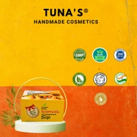 Tuna's® Tunas Turmeric Soap Herbal Infused Pack of 4 - 100gm*4, Turmeric, A