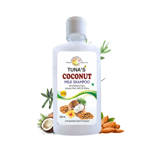 Tuna's® Coconut Milk Shampoo For Scalp Care & Hair Care | SLS PARABEN FREE - 250ML