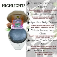 Harebells Activated Charcoal Soap | Herbs Infused | Free From Animal Fats Like Tallow or Lard etc..65gm