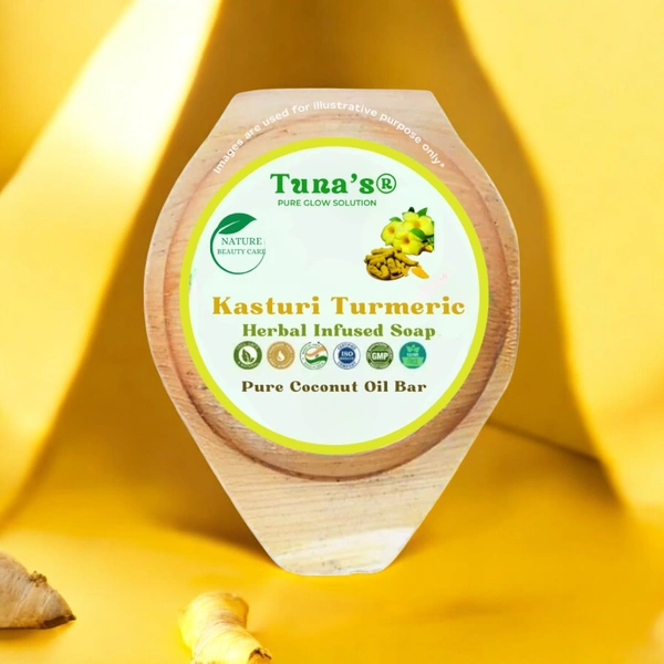 Tuna'sĀ® Tunas Turmeric Soap | Blemish Care | Fades Marks | Free From Animal Fats Like Tallow or Lard etc..100gm