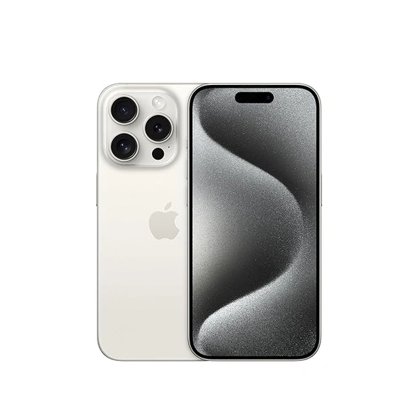 (Global) Apple iPhone 15 Pro (128 GB) - Natural Titanium - White, 256GB