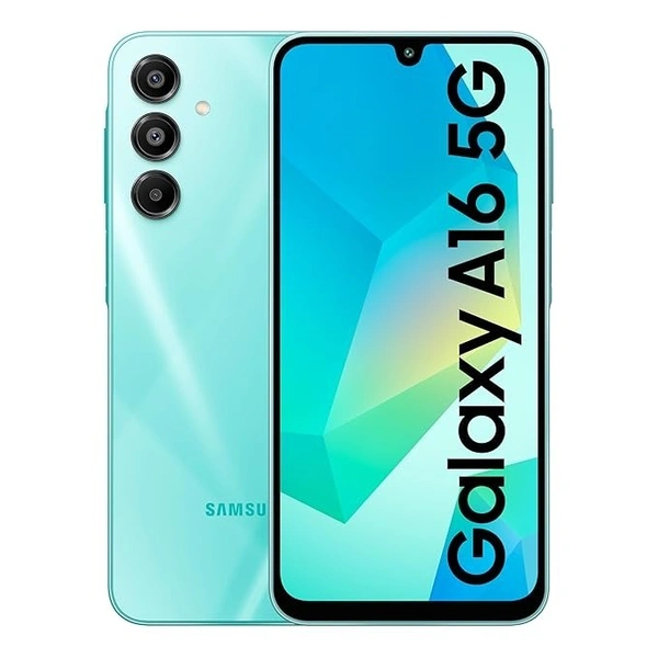 Samsung Galaxy A16 5G (Light Green, 6GB RAM, 128GB Storage) | Super AMOLED | 50MP Triple Camera with Ultra Wide Lens | 6 OS & 6 Years Security Updates | IP54 | Tap & Pay | 5000mAh - Light Green, 6GB-128GB