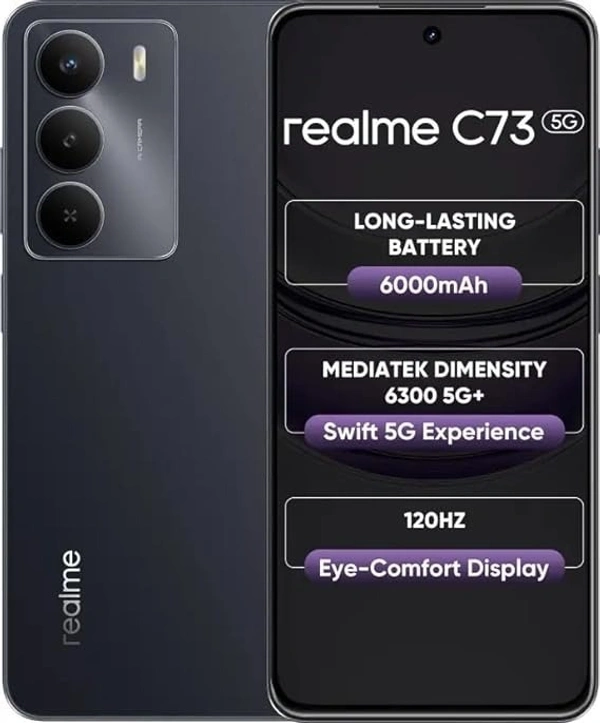 realme C73 5G (black, 128 GB) (4 GB RAM) - Black, 4GB-128GB