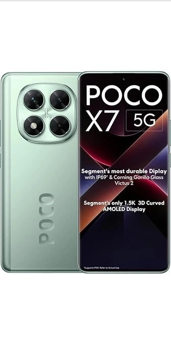 POCO X7 5G Glacier Green 8GB RAM 128GB ROM
