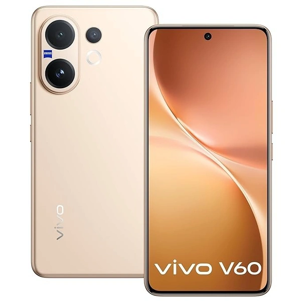 Vivo V60 5G (light gold, 8GB RAM, 128GB Storage) - light gold, 8GB-128GB
