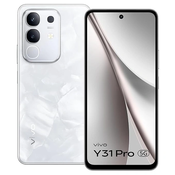 vivo Y31 Pro 5G (Dreamy White, 8GB RAM, 128 GB Storage)   - White, 8GB-128GB