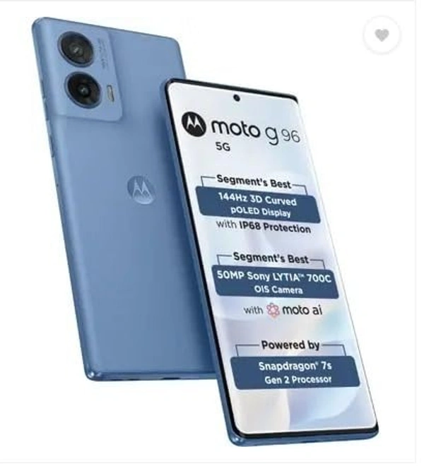 Motorola G96 5G (ASHLEIGHBLUE, 8GB RAM, 256GB Storage) - gray, 8GB-256GB