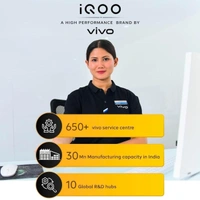 iQOO Neo 10 (Titanium Chrome, 8GB RAM, 256GB Storage) - Titanium Chrome, 8GB-256GB