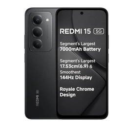 Redmi 15 5G (Midnight Black 6GB + 128GB)