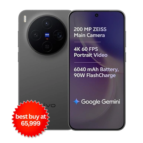 vivo X300 5G (Elite Black, 12GB RAM, 256GB Storage)