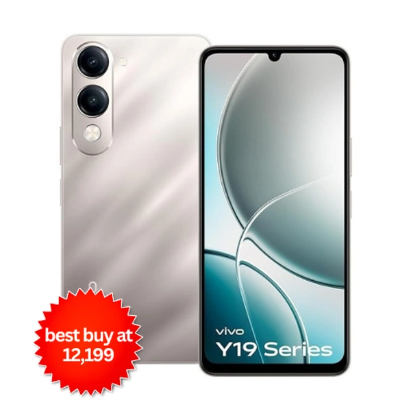 vivo Y19s 5G (Titanium Silver, 4GB RAM, 64GB Storage) - Titanium Silver, 4GB-64GB