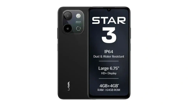 Lava yuva Star 3 (3+64, black) - Black, 3GB-64GB