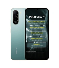 POCO C85X 5G Smartphone, Emerald Green, 4GB RAM, 128GB Storage - Emerald Green, 4GB-128GB