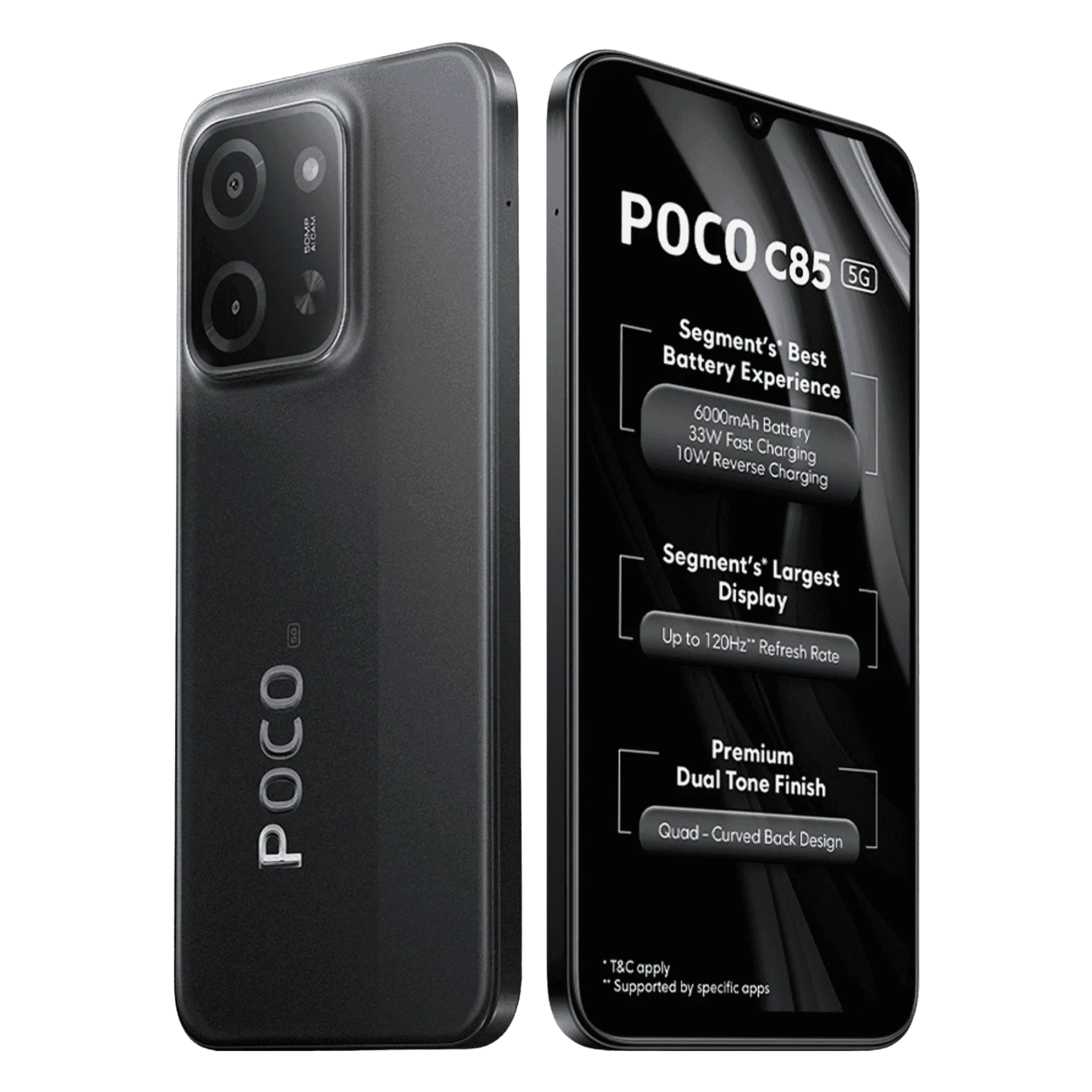 スマートフォン本体 POCO C85 6GB RAM 128GB ROM BLACK Poco C85 5G Power Black 6GB RAM 128GB ROM