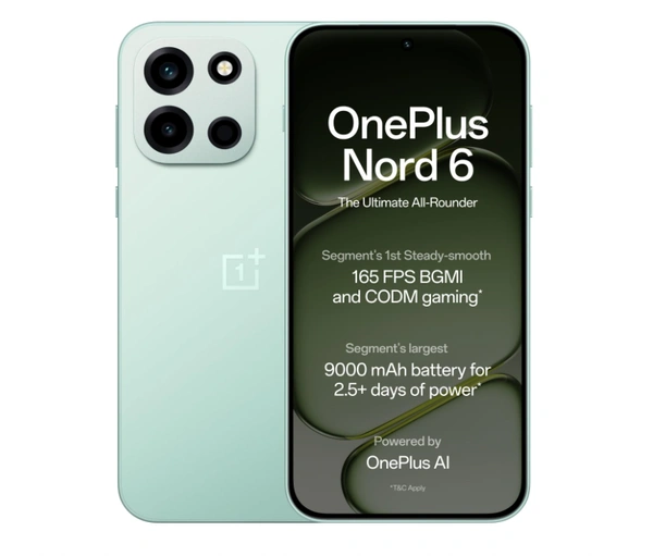 OnePlus Nord 6 5G (8GB-256GB, Mint Green)