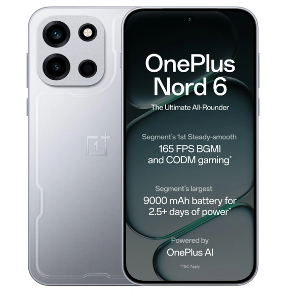 OnePlus Nord 6 5G (12GB-256GB, Quick Silver )