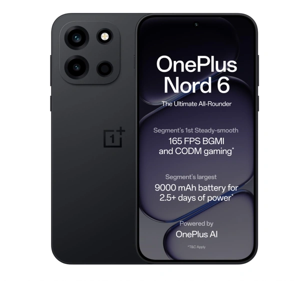 OnePlus Nord 6 5G (12GB-256GB, Black )