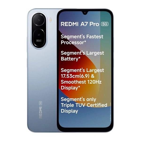 REDMI A7 Pro 5G (Mist Blue, 4GB RAM,128GB Storage)