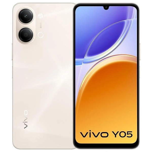 vivo Y05 (Champagne Gold, 4GB RAM, 64GB Storage) 
