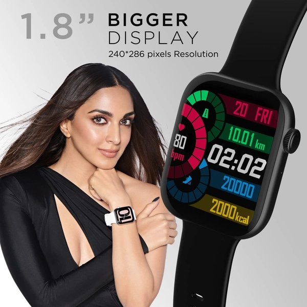 Fire-Boltt Ring 3 Smart Watch 1.8 Biggest Display with Advanced Bluetooth Calling Chip, Voice Assistance,118 Sports Modes, in Built Calculator & Games,...