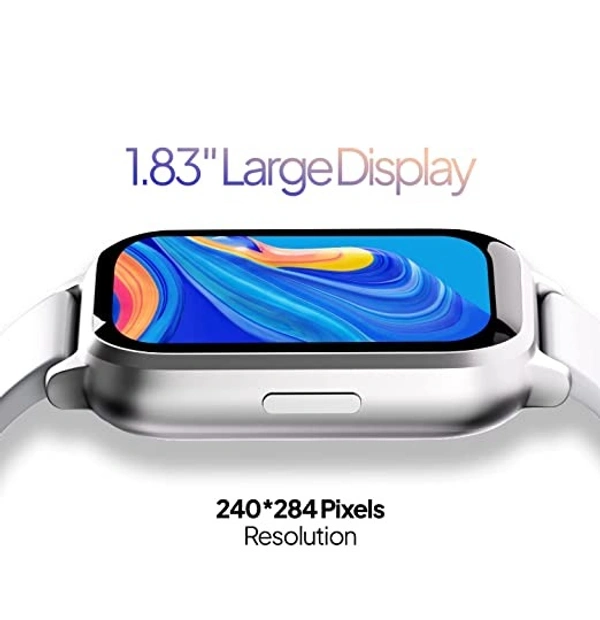 Fire-Boltt Ninja 3 1.83" Display Smartwatch Full Touch with 100+ Sports Mode - WHITE, 1.83