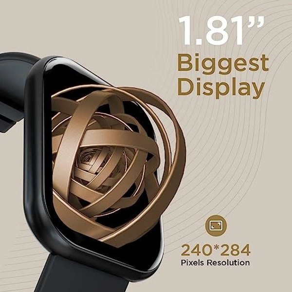 Fire-Boltt Dazzle 1.83" Smartwatch Full Touch Largest Borderless Display & 60 Sports Mode - Black, 1.83