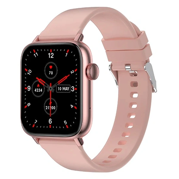 Fire-Boltt Hercules 1.83" Large Display, BT Calling with Voice Assist & Metal Body Smartwatch  (Pink Strap, Free Size) - PINK, 1.83