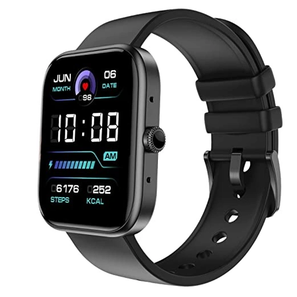Fire-Boltt Jaguar 1.83 inch HD Display Smartwatch with Advanced Bluetooth Calling, 27 Sports Modes, 360 Health Suite, Built in Games and Multiple Watch Faces - Black, 1.83