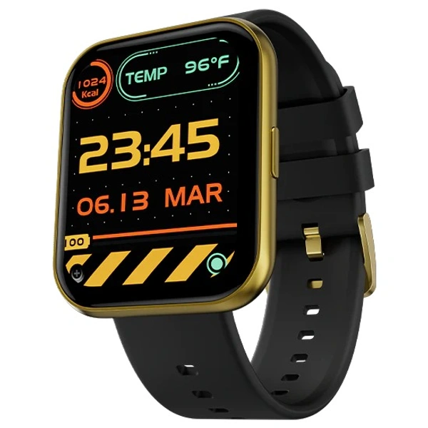Fire-Boltt Celcius 1.91 inch HD 240*296 Borderless Display & Body Temperature Monitoring Smartwatch (Metal Black Strap, Free Size) - METAL BLACK, 1.96