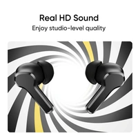 realme Techlife Buds T100 with up to 28 Hours Playback & AI ENC for Calls Bluetooth Headset  - Black