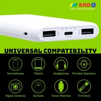 ERD PB-10KE 10000 mAh Power Bank (Fast Charging) - white