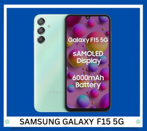SAMSUNG Galaxy F15 5G 6GB RAM 128GB Storage (light green) - light green, 6GB-128GB