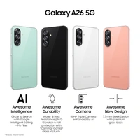 Samsung Galaxy A26 5G (Awesome Black, 8GB, 256GB) | Awesome Intelligence: Circle to Search, Intelligent Editing | Awesome 50MP Triple Camera | IP67 - Black, 8GB-256GB
