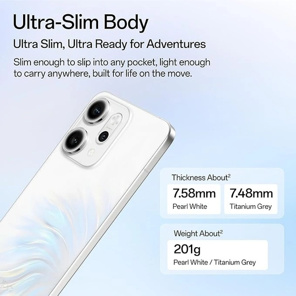 OPPO Reno14Pro 5G (Titanium Grey, 12GB RAM, 256GB Storage) - Titanium Grey, 12GB-256GB